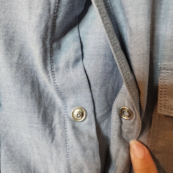 Original Penguin Heritage Slim Men's Button Down Long Size XXL Blue Casual EUC - Picture 7 of 10